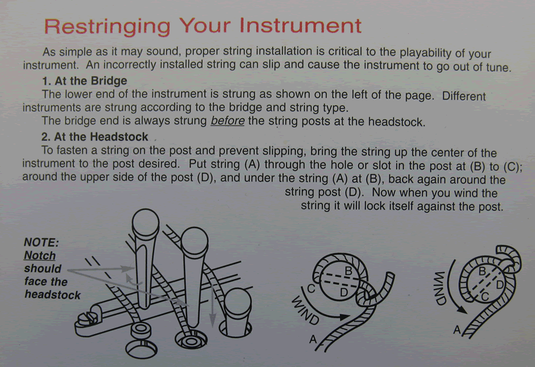 Restringing Your Instrument